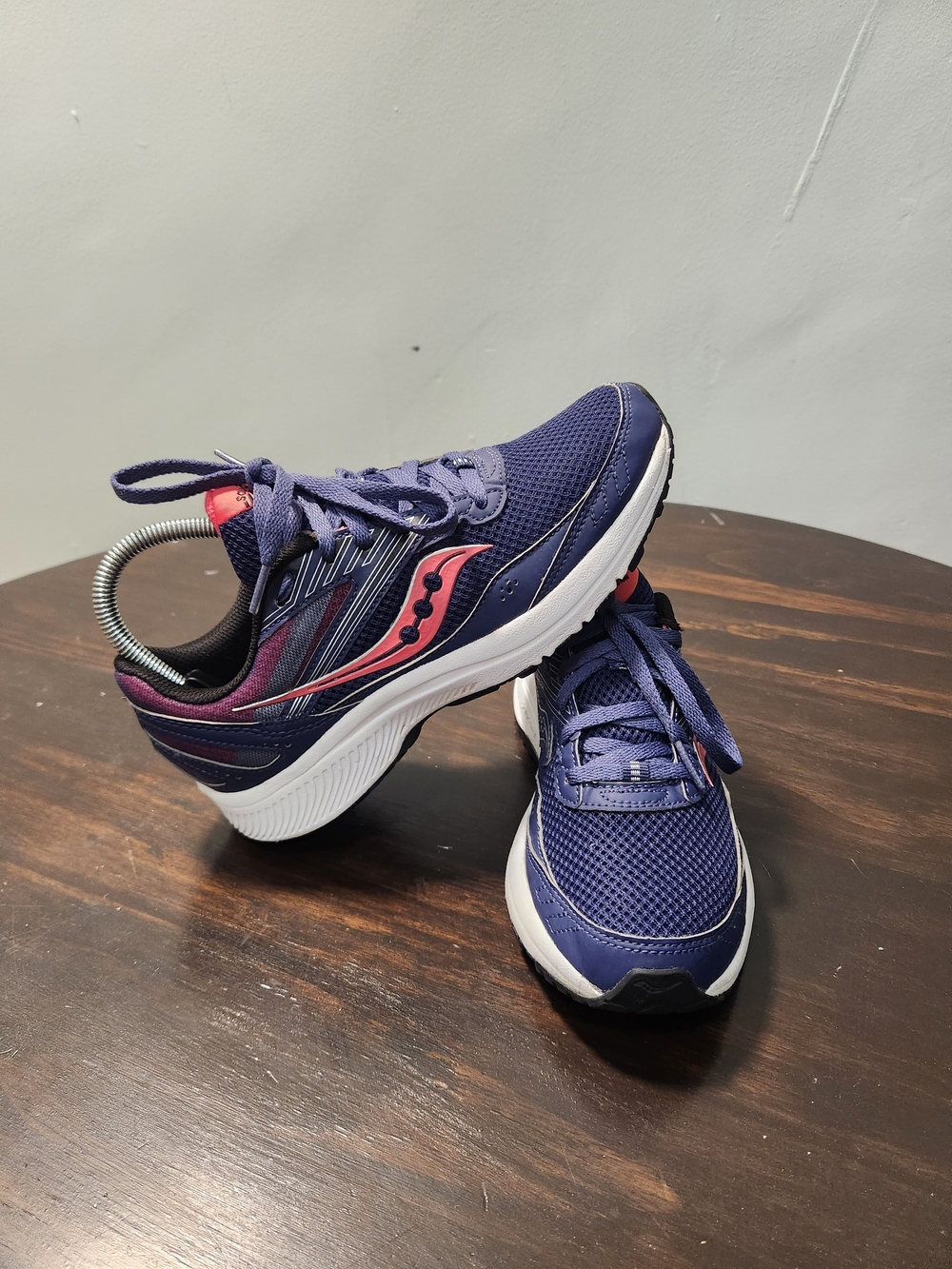Saucony Women's Cohesion 15 Running Shoe Cobalt/Pink Size 7